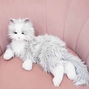 Joy for All Companion Pet Cat Silver Gray Realistic Interactive Tested